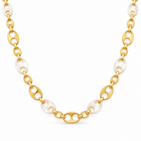 Heavy Nautical Chain with Mother of Pearl