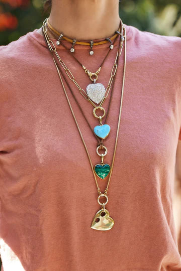 Carved Heart Charm
