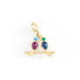Rainbow Love Birds Charm