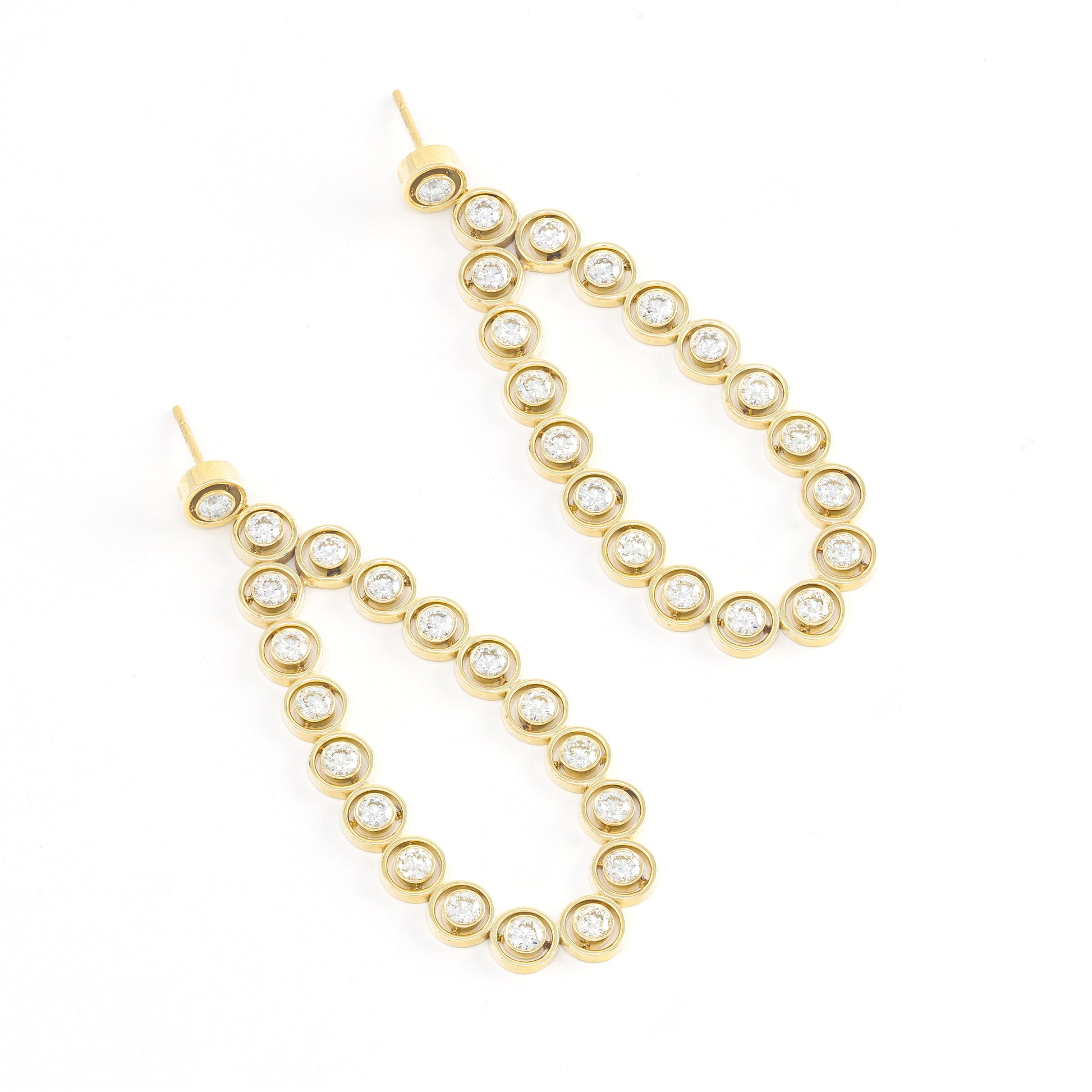 Shadow Diamond Chandelier Earrings