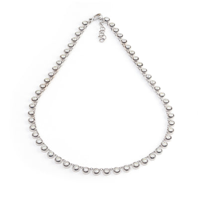 White Gold Shadow Mini Diamond Necklace