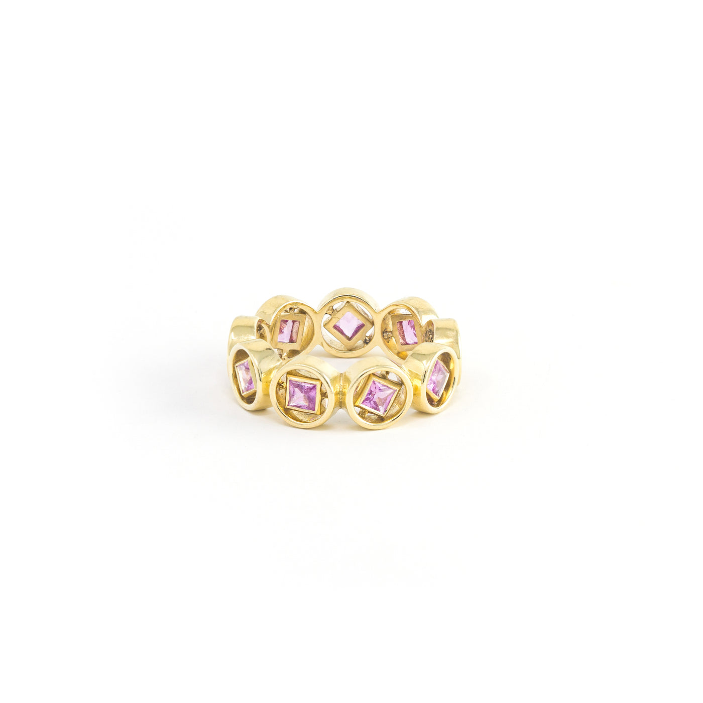 Mini Shadow Pink Sapphire Ring