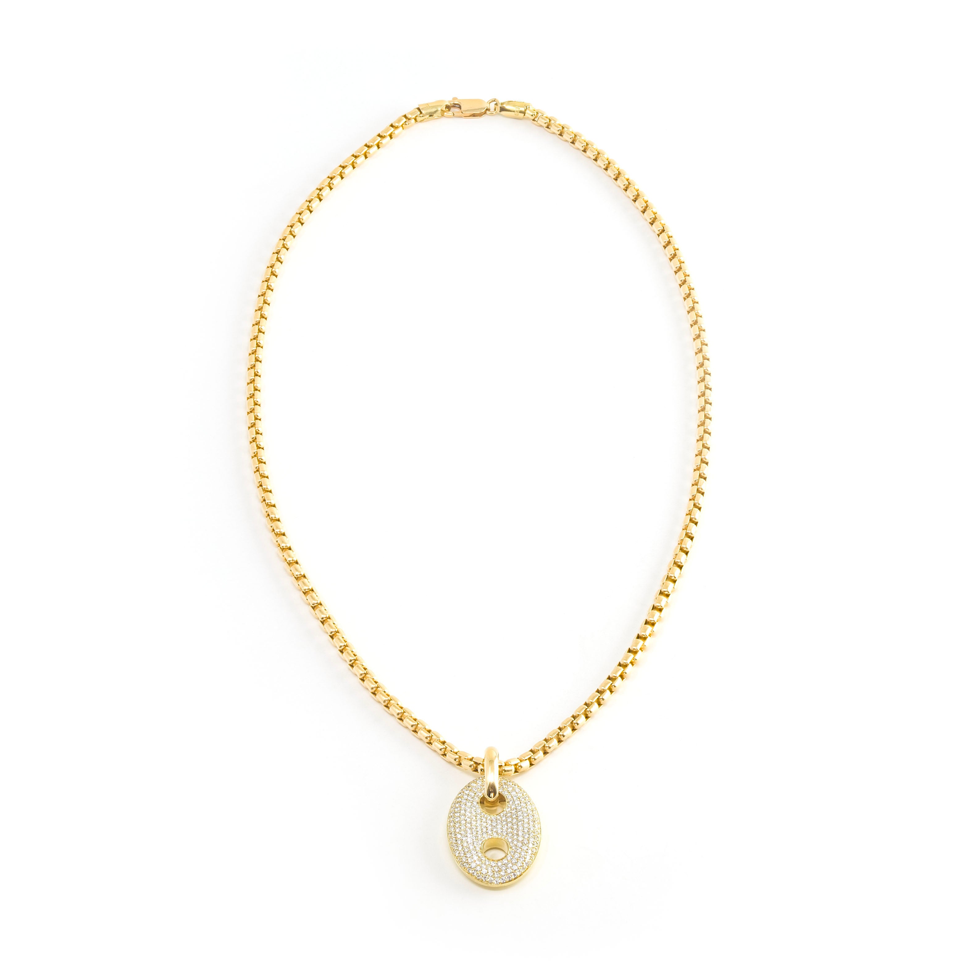 Vertical Mariner Box Link Necklace