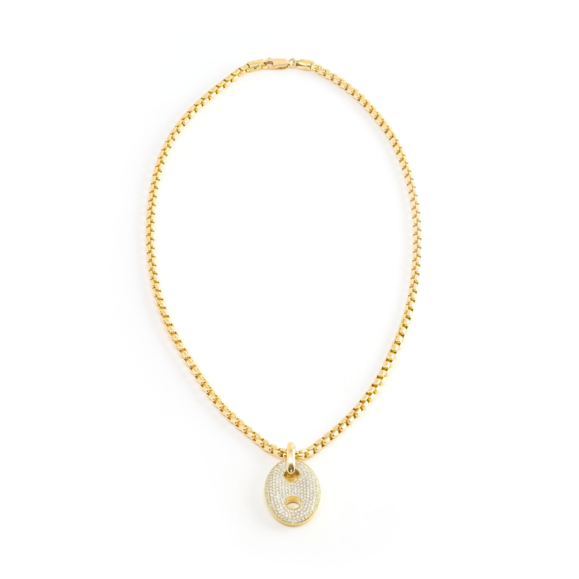 Vertical Mariner Box Link Necklace