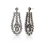 Blackened Diamond Georgian Chandelier Earrings