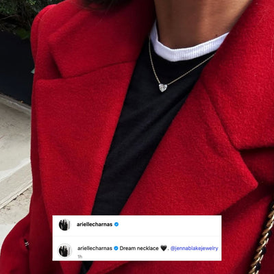 Diamond Candy Wrapper Heart Necklace