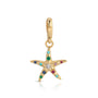 Multicolored Starfish Charm