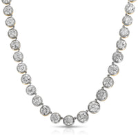 Two Toned Diamond Riviere Necklace