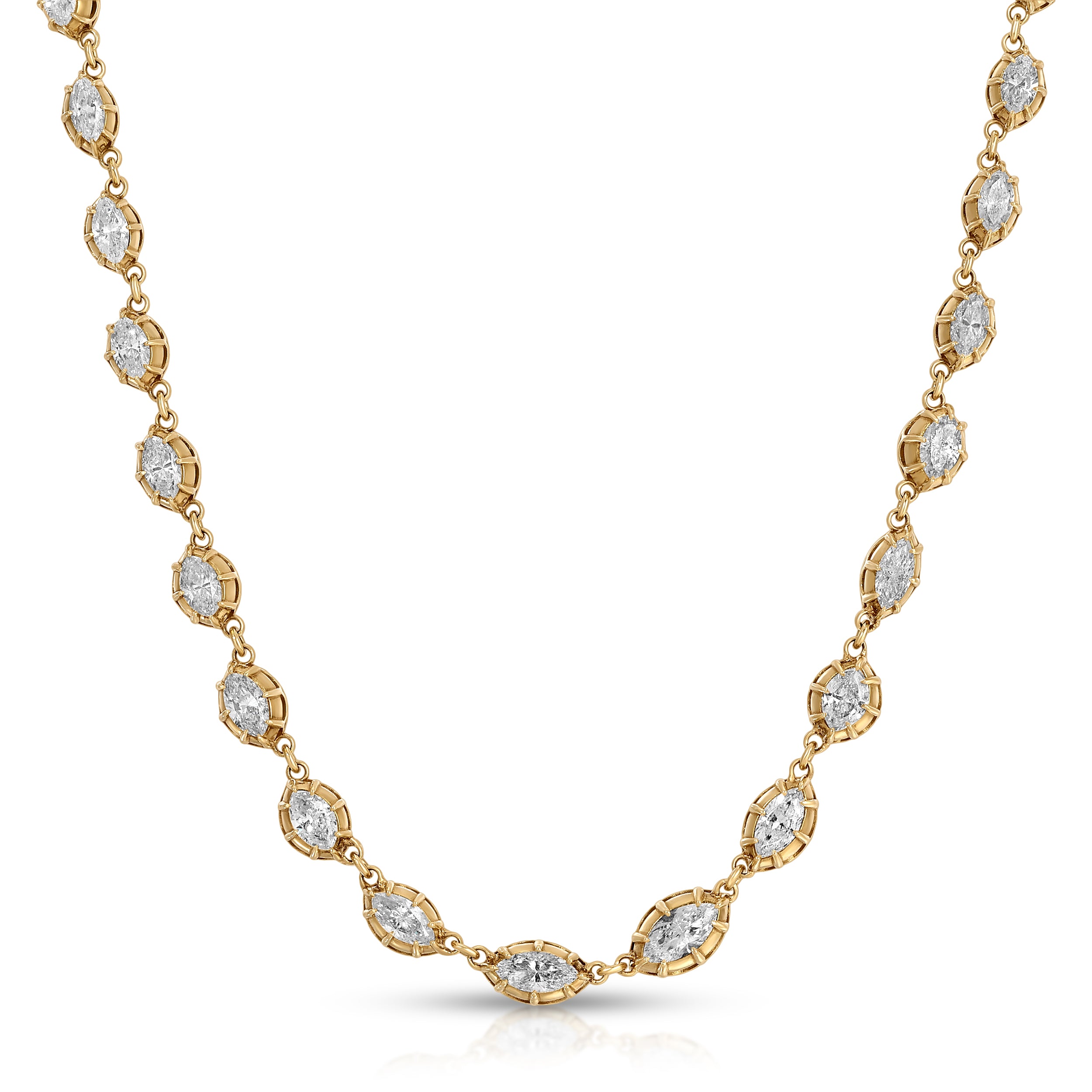 Marquis Diamond Riviere Necklace