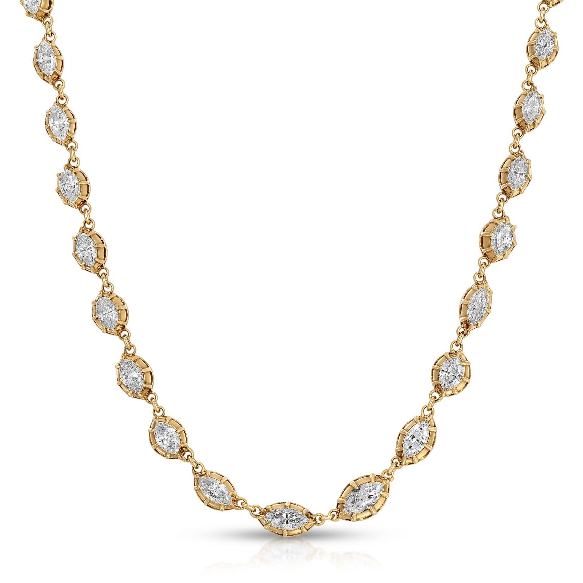 Marquis Diamond Riviere Necklace