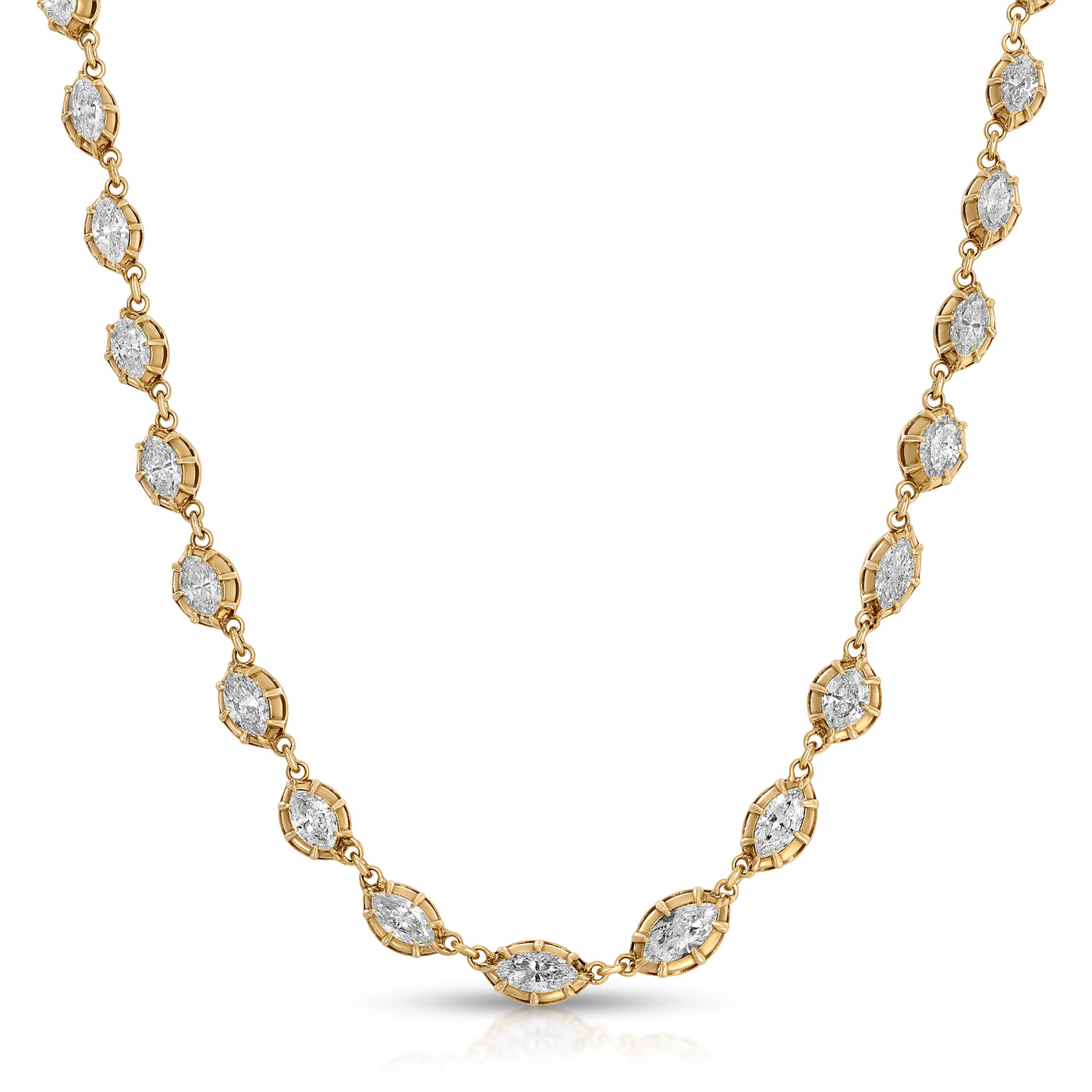 Marquis Diamond Riviere Necklace