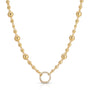 Ball Charm Chain with Diamond Clasp