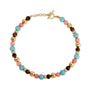 Multi Color Beaded Disco Ball Necklace