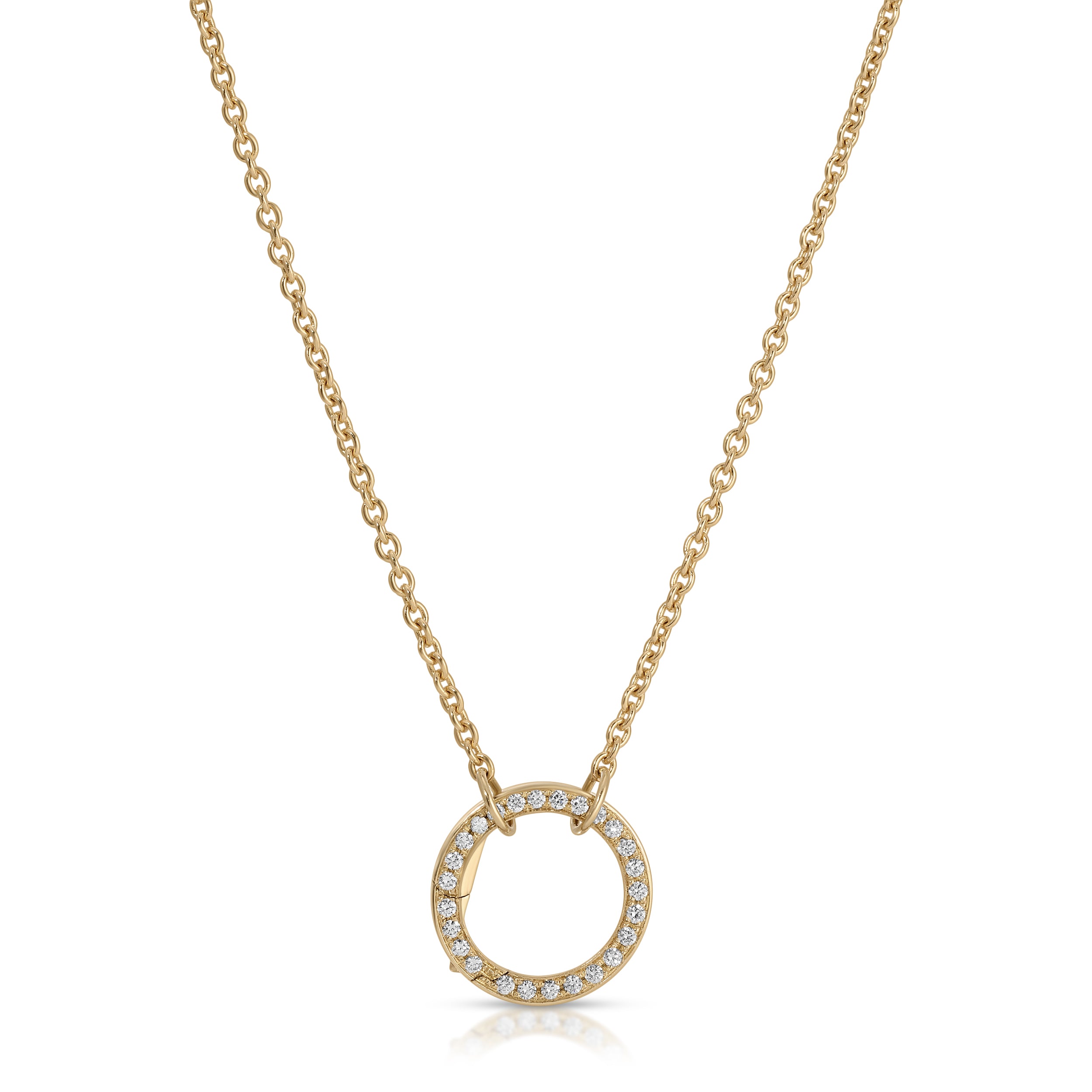Rolo Chain with Diamond Clasp