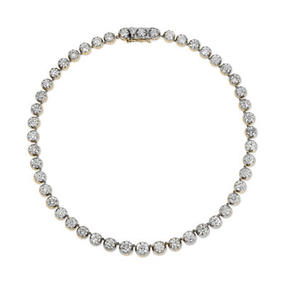 Two Toned Diamond Riviere Necklace