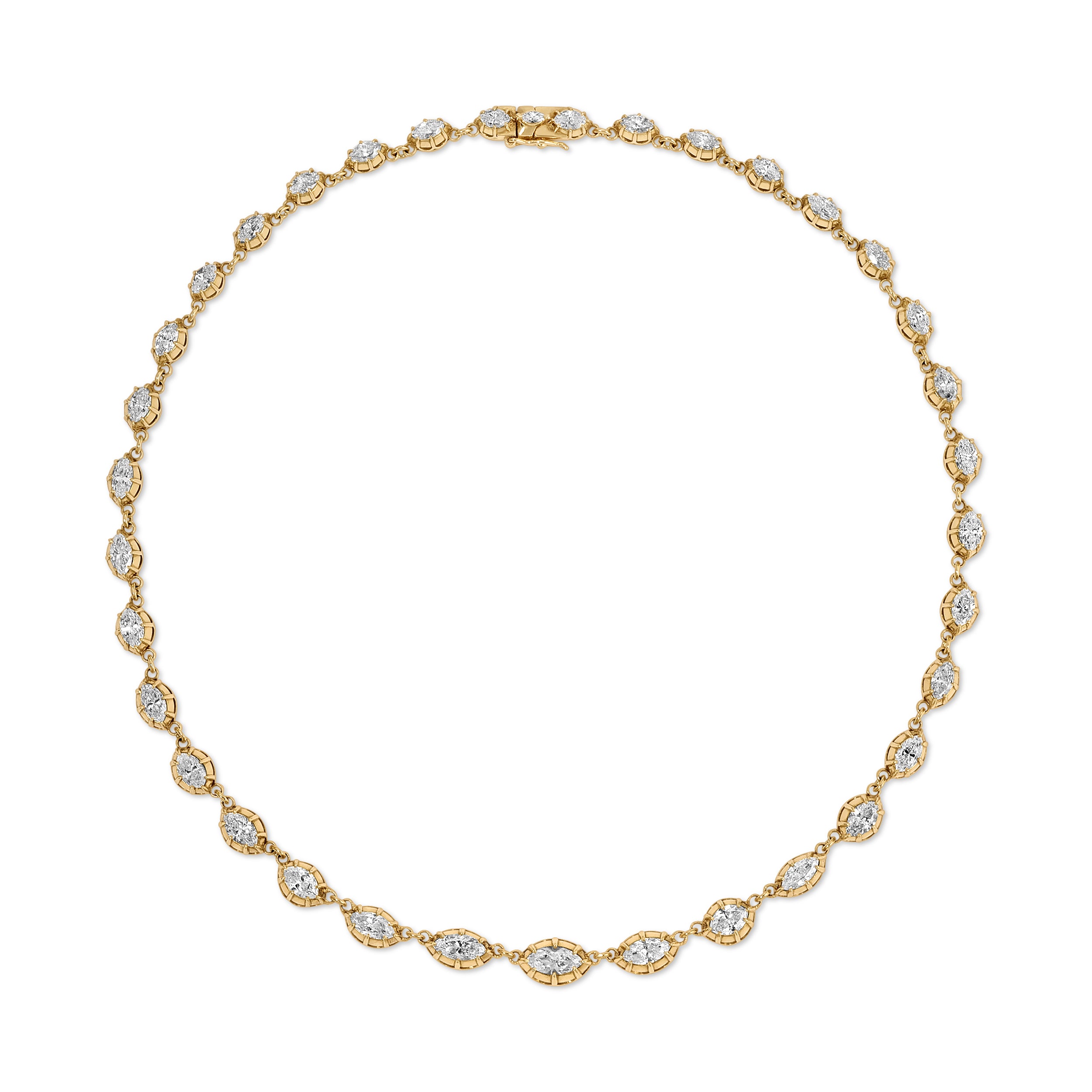 Marquis Diamond Riviere Necklace