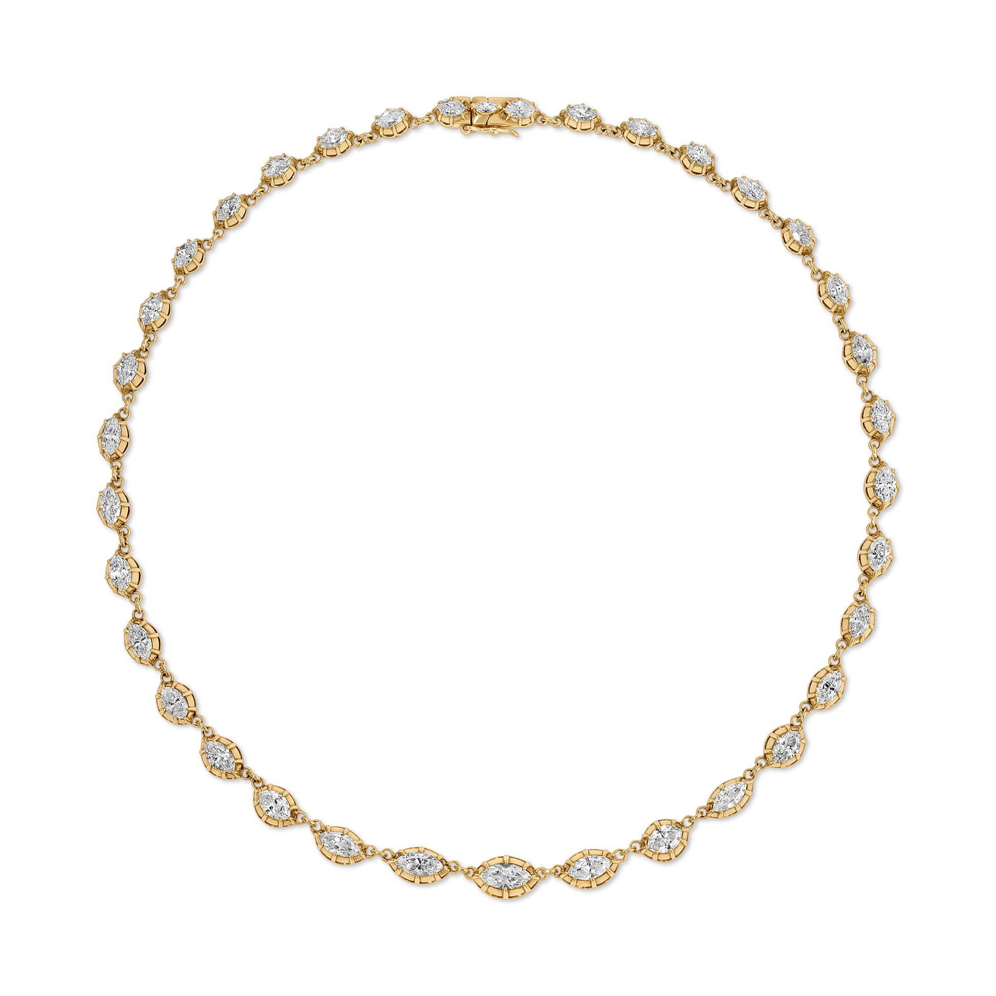 Marquis Diamond Riviere Necklace