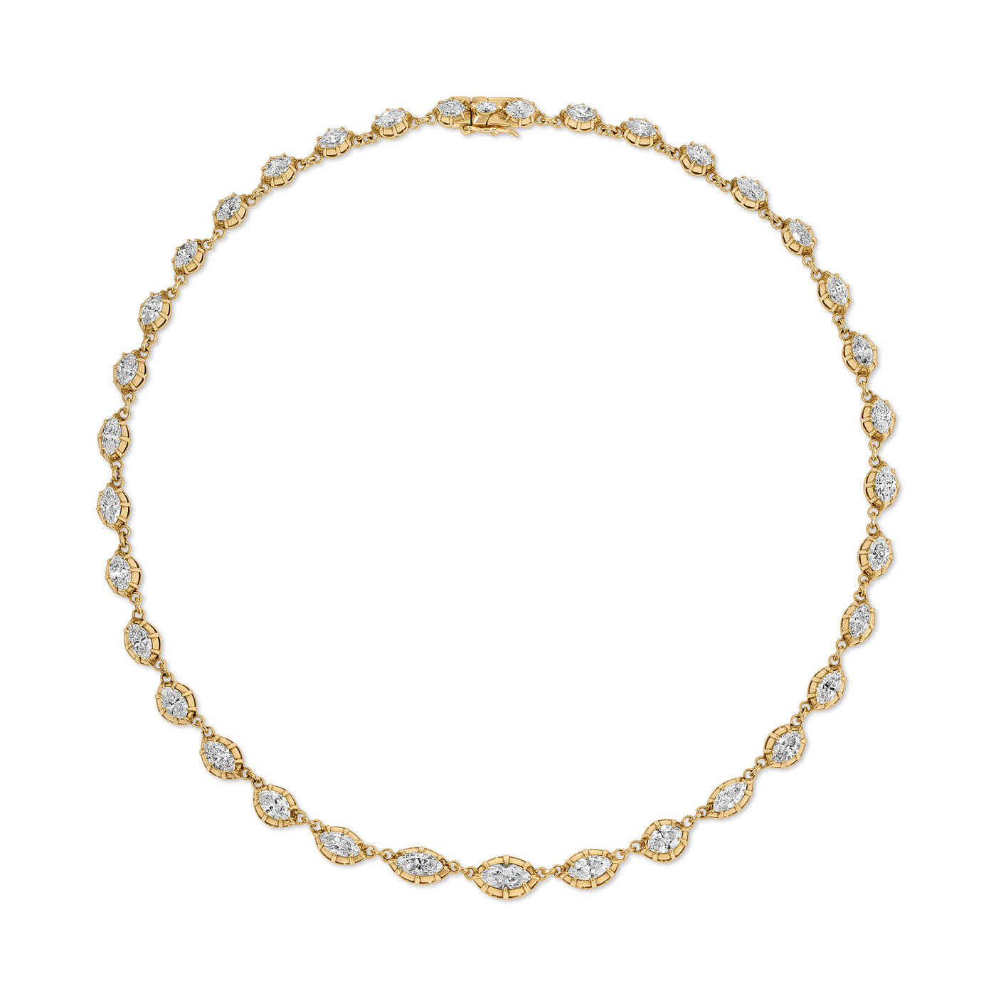 Marquis Diamond Riviere Necklace