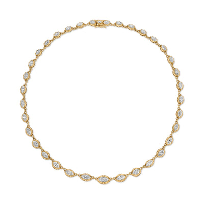 Marquis Diamond Riviere Necklace