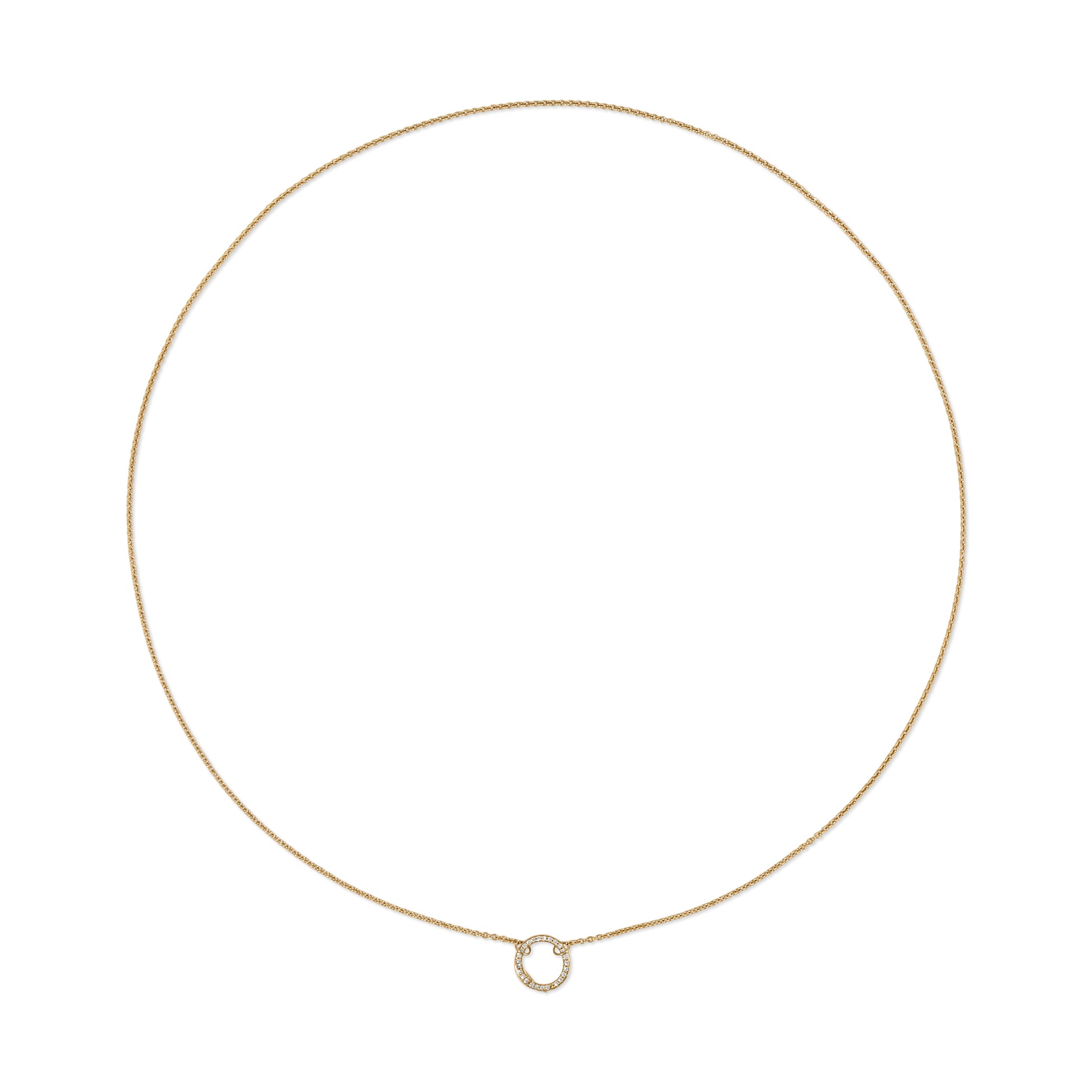 Rolo Chain with Diamond Clasp