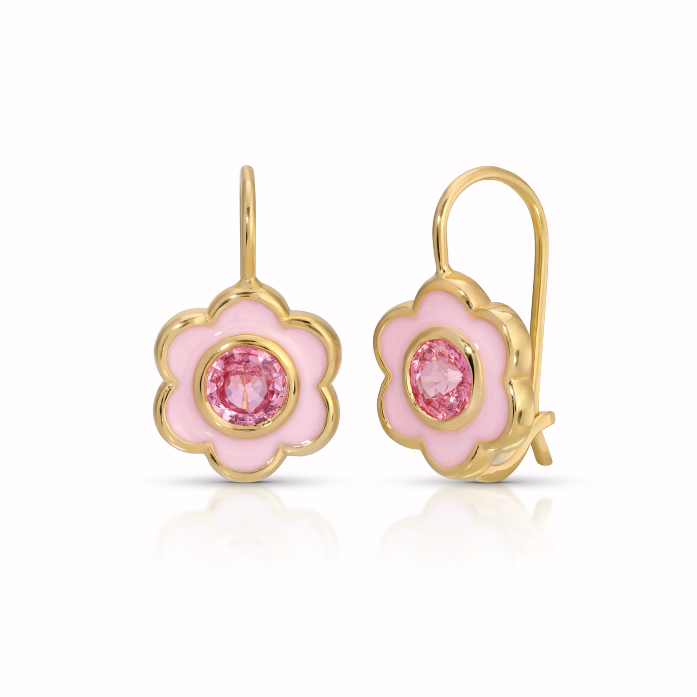 Enamel Flower Earrings