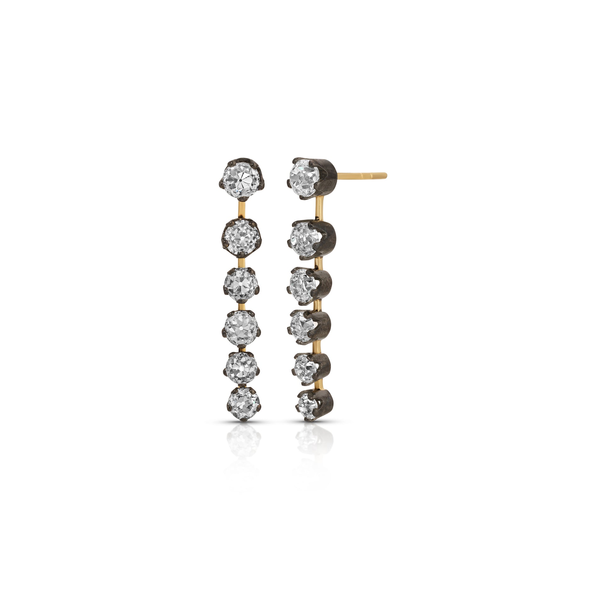 Diamond Victorian Fringe Earrings