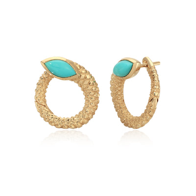 Twisted Snake Hoops