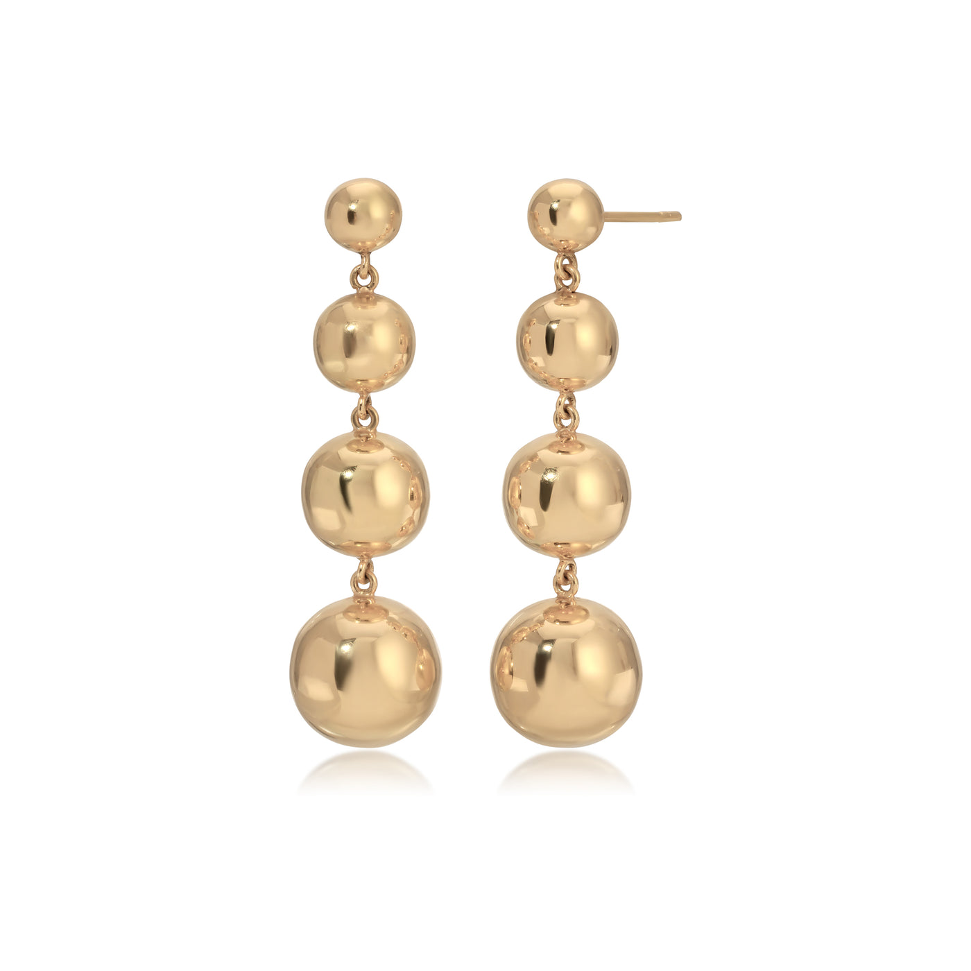 Four Disco Ball Drop Earrings