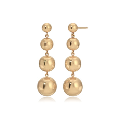Four Disco Ball Drop Earrings