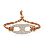 Pave Nautical Link on Leather