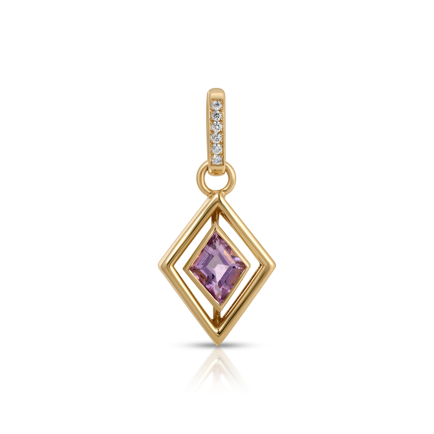 Amethyst Shadow Charm