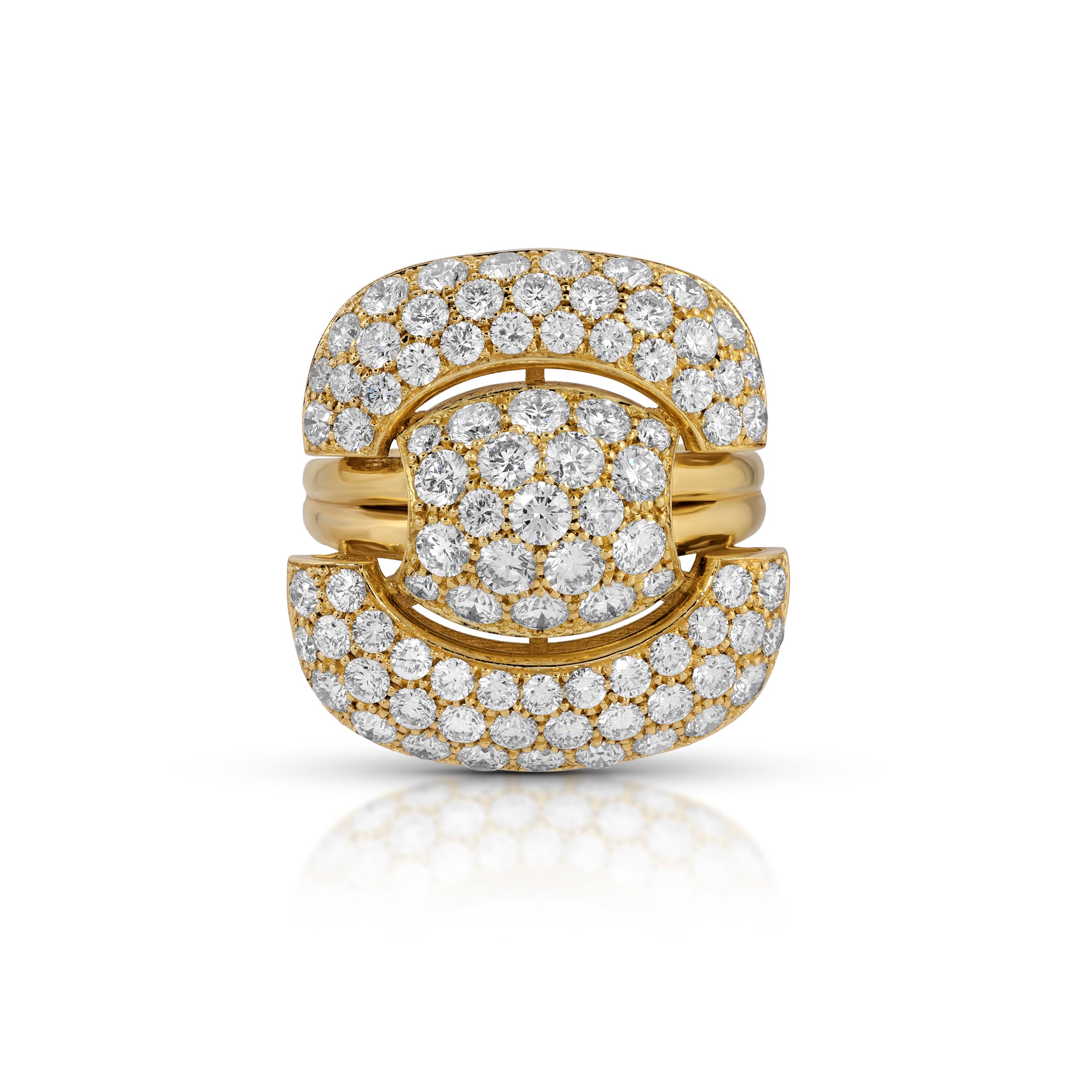 Pave Diamond Trophy Ring