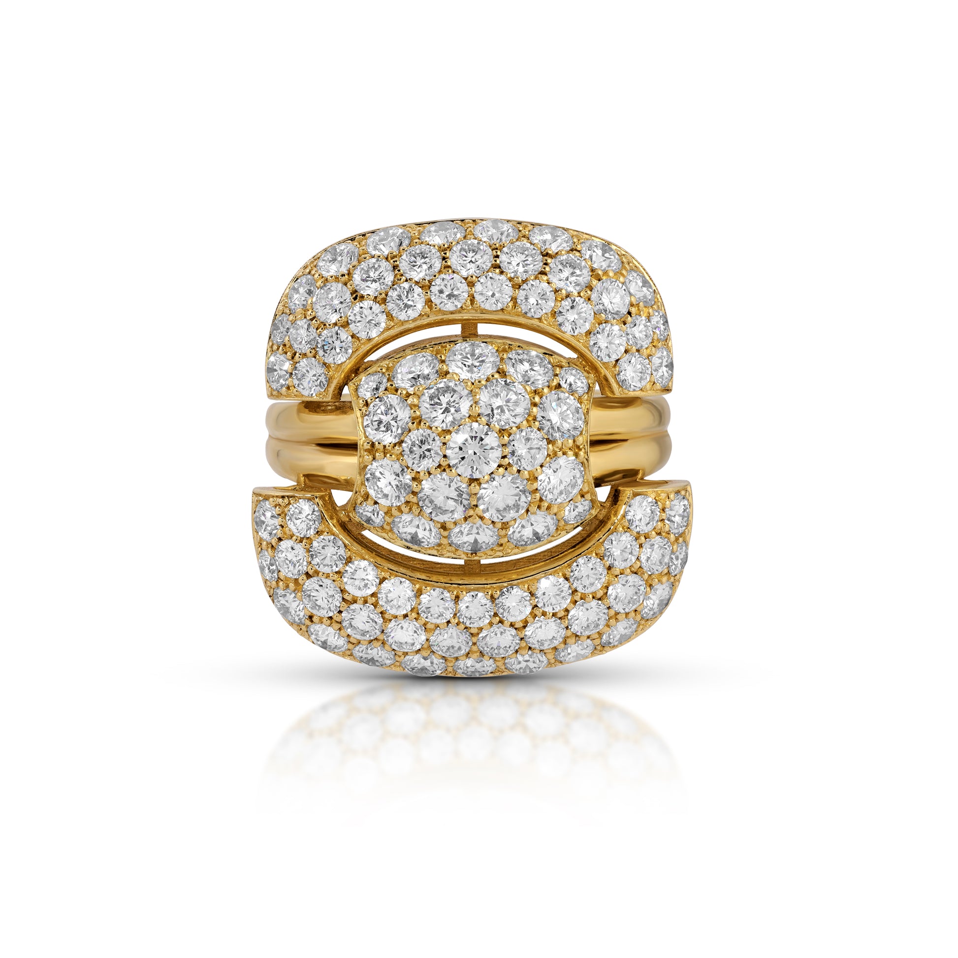 Pave Diamond Trophy Ring