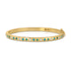 Mini Turquoise, Emerald, & Diamond Gypsy Bangle