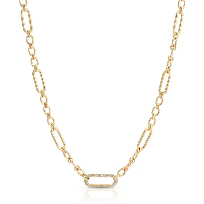 Legacy Chain with Diamond Charm Clasp