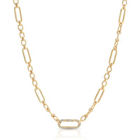 Legacy Chain with Diamond Charm Clasp
