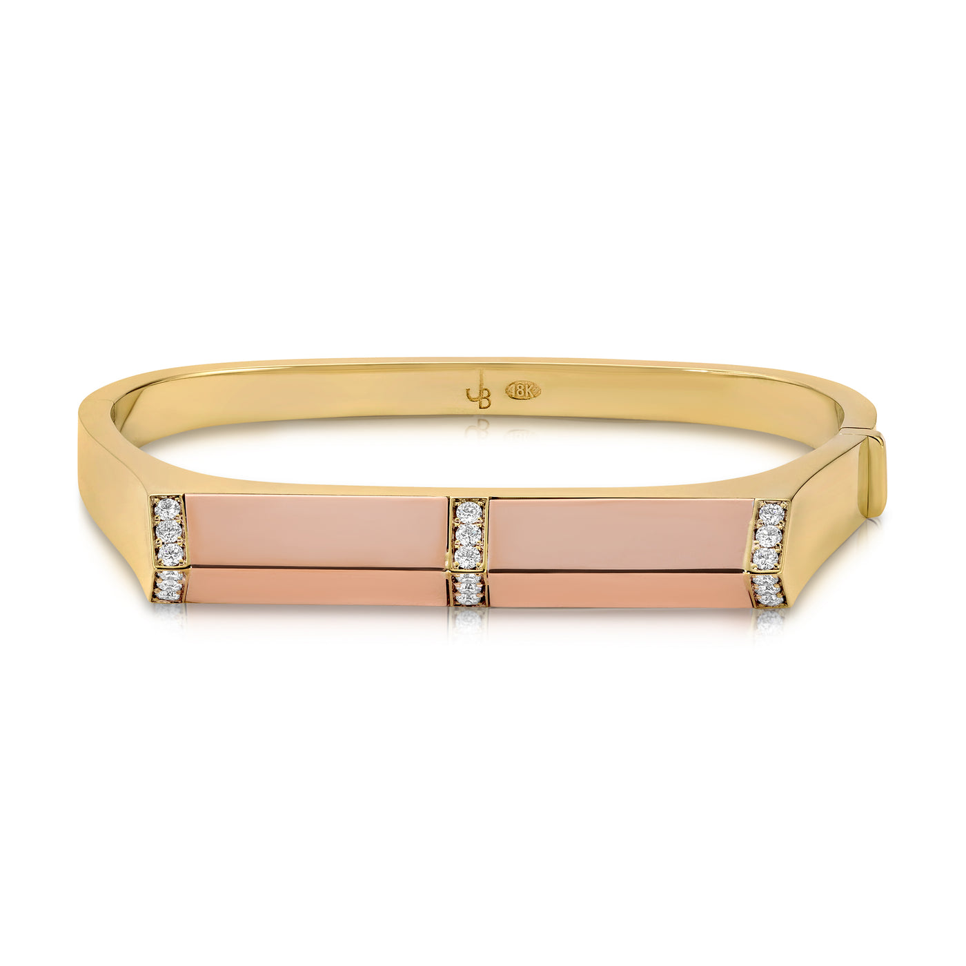 Two Tone Pyramid Bangle