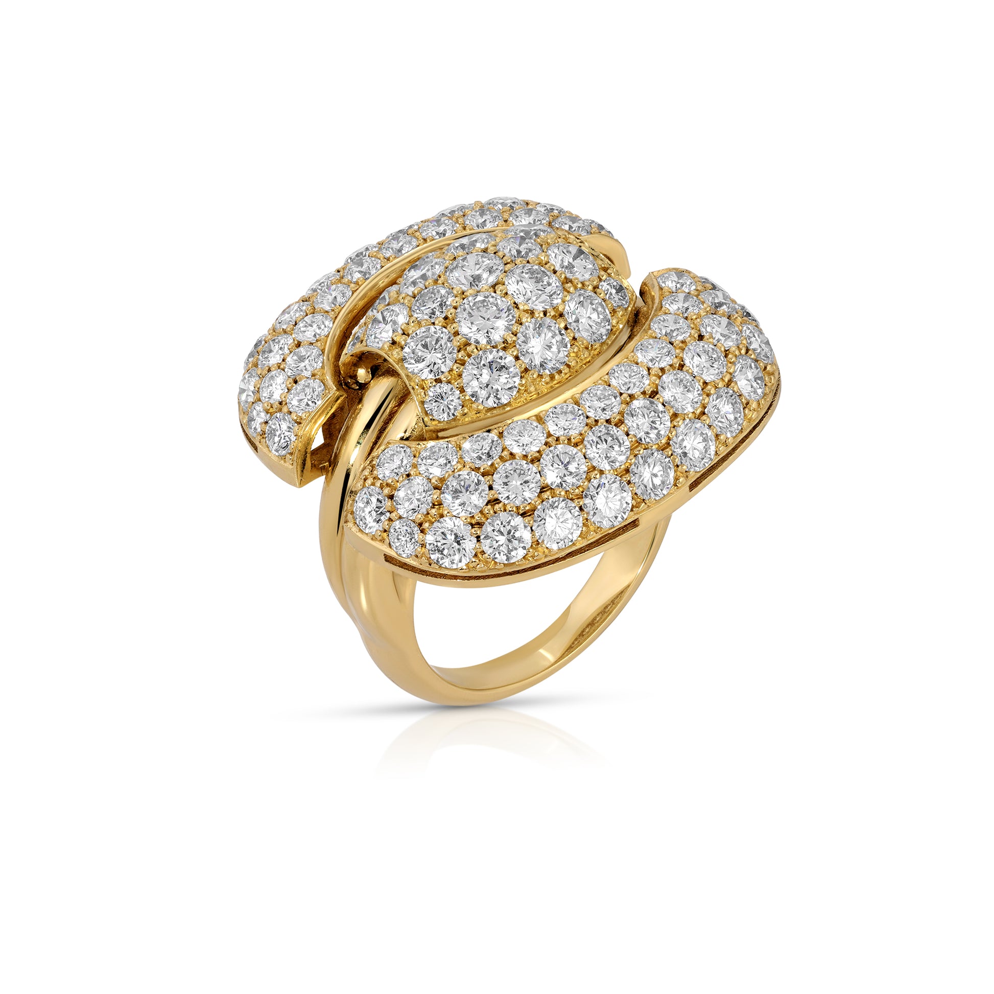 Pave Diamond Trophy Ring