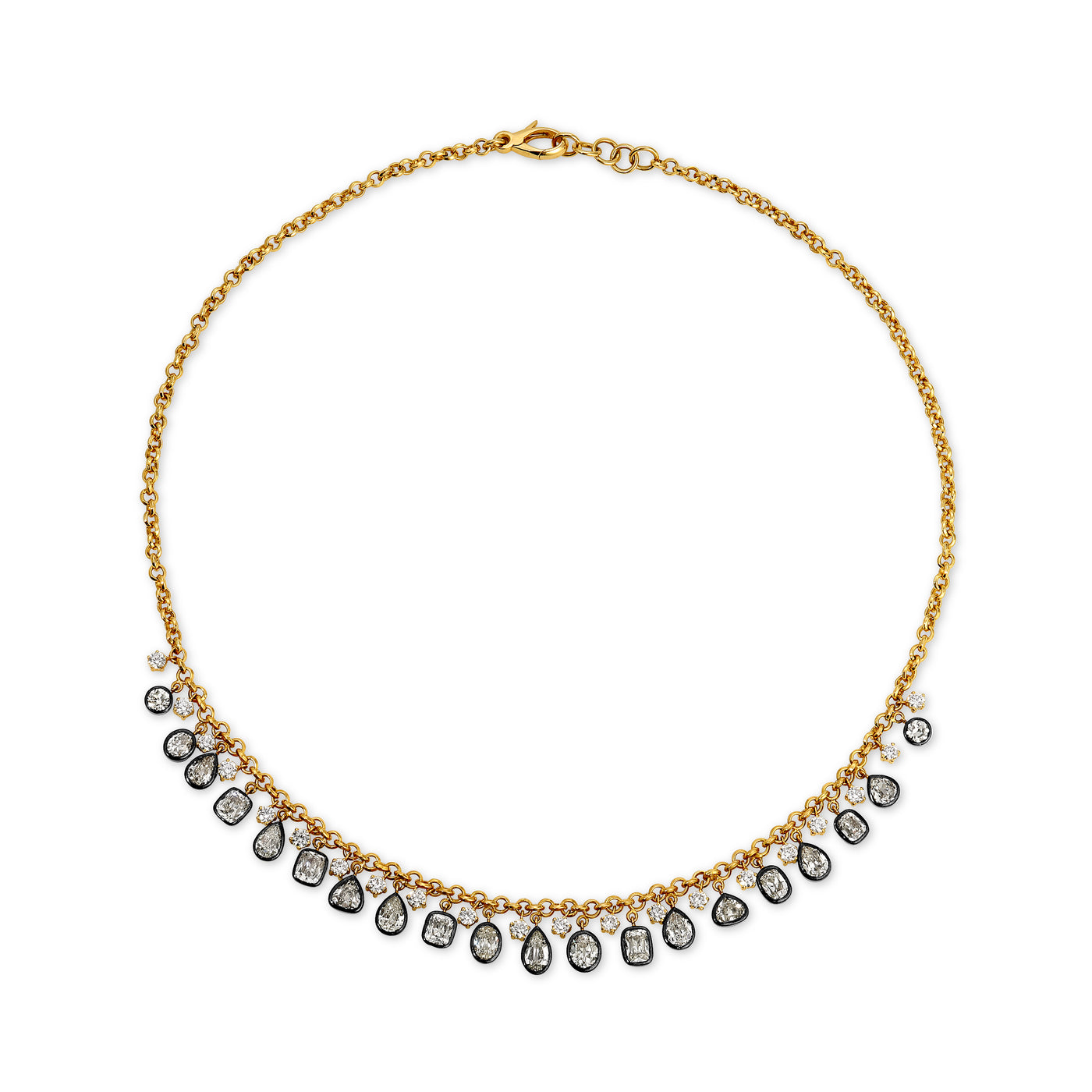 Blackened Diamond Confetti Fringe