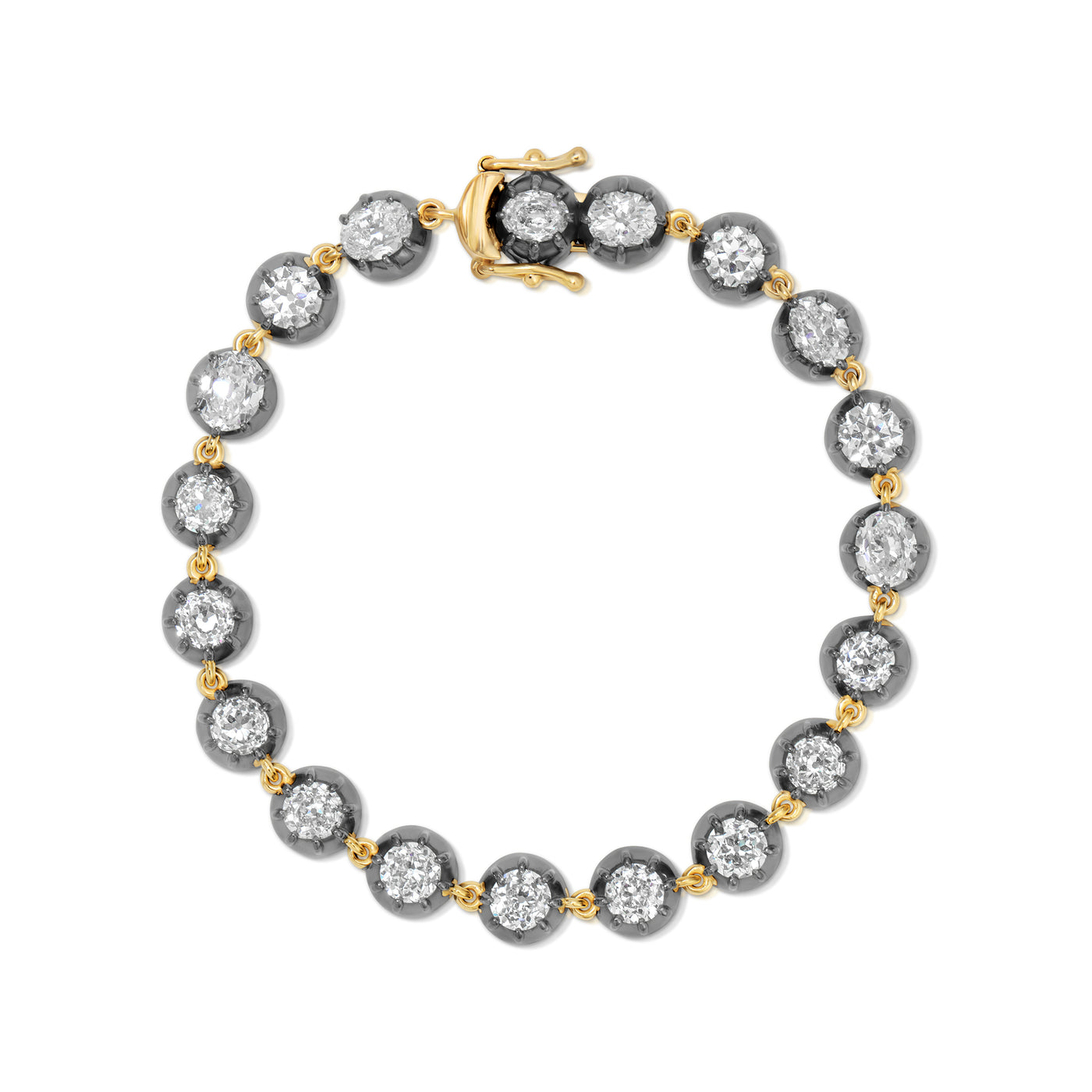 Blackened Diamond Fringe Bracelet
