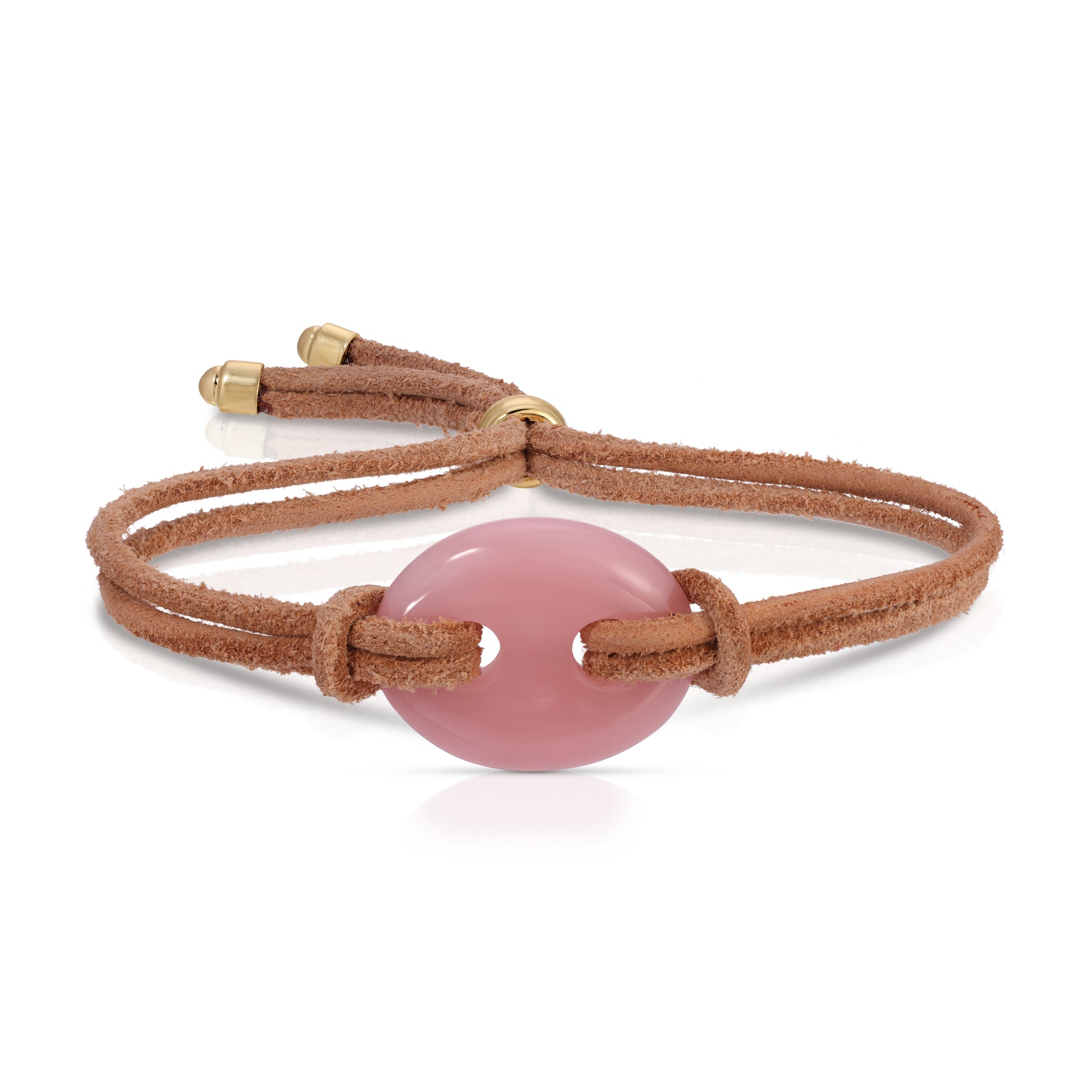 Mariner Link on Leather Bracelet