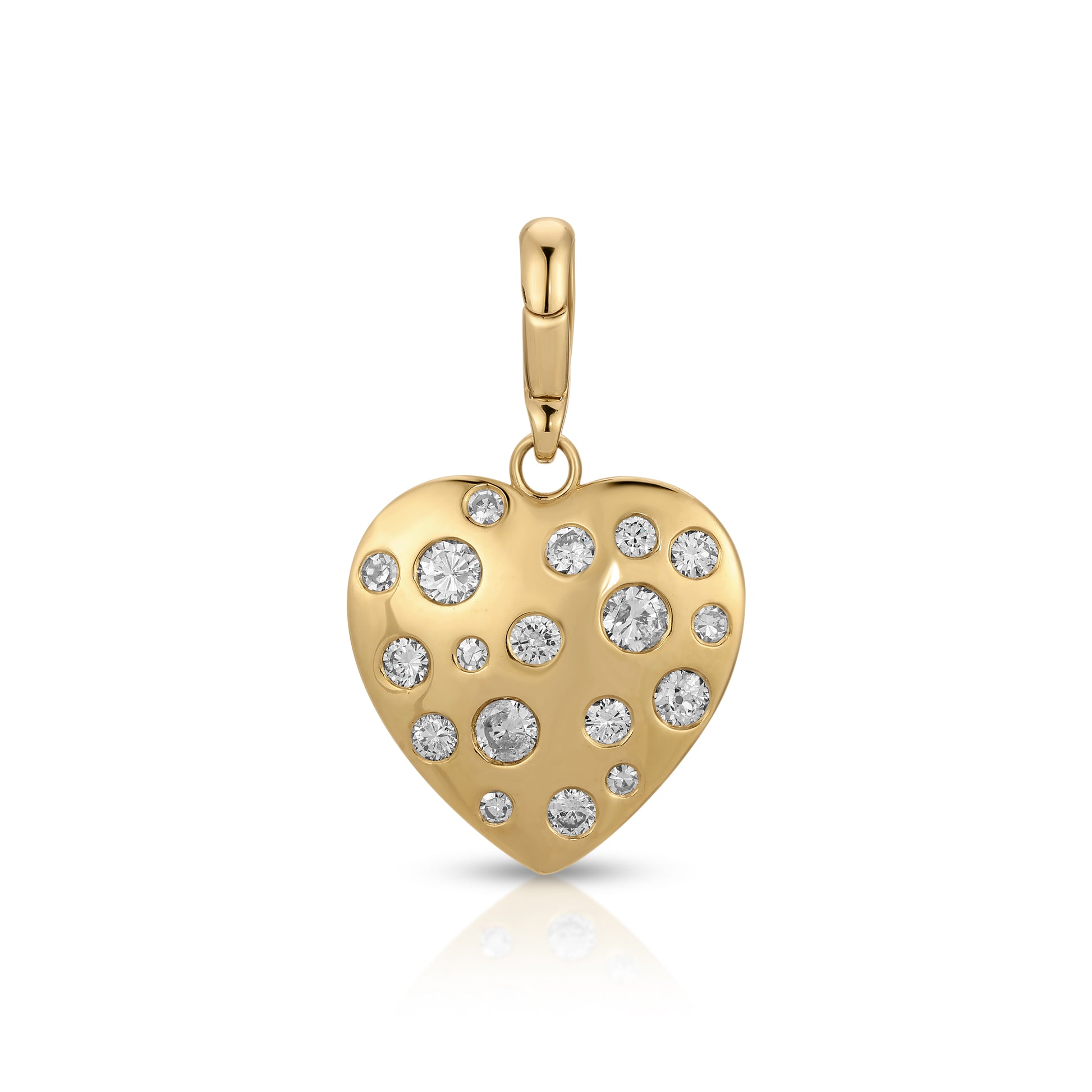 Diamond Gypsy Heart Charm