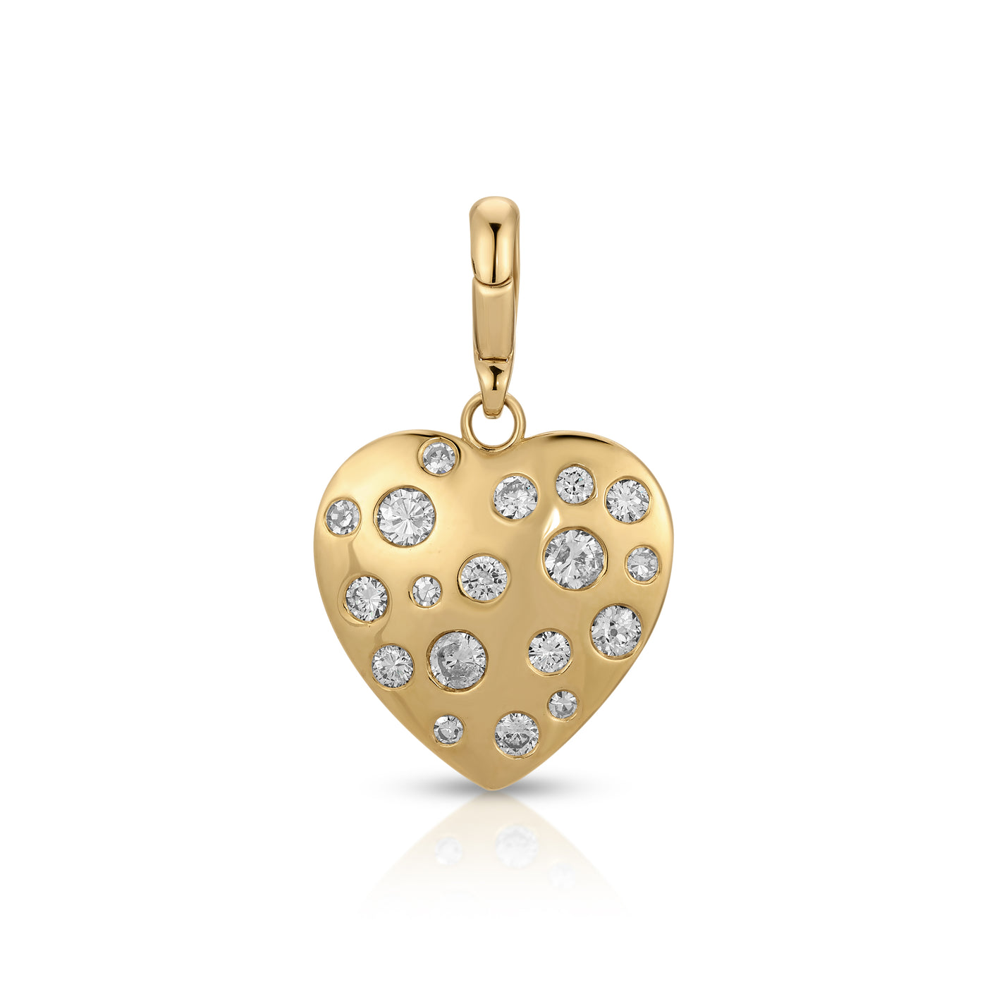 Diamond Gypsy Heart Charm