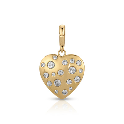 Diamond Gypsy Heart Charm