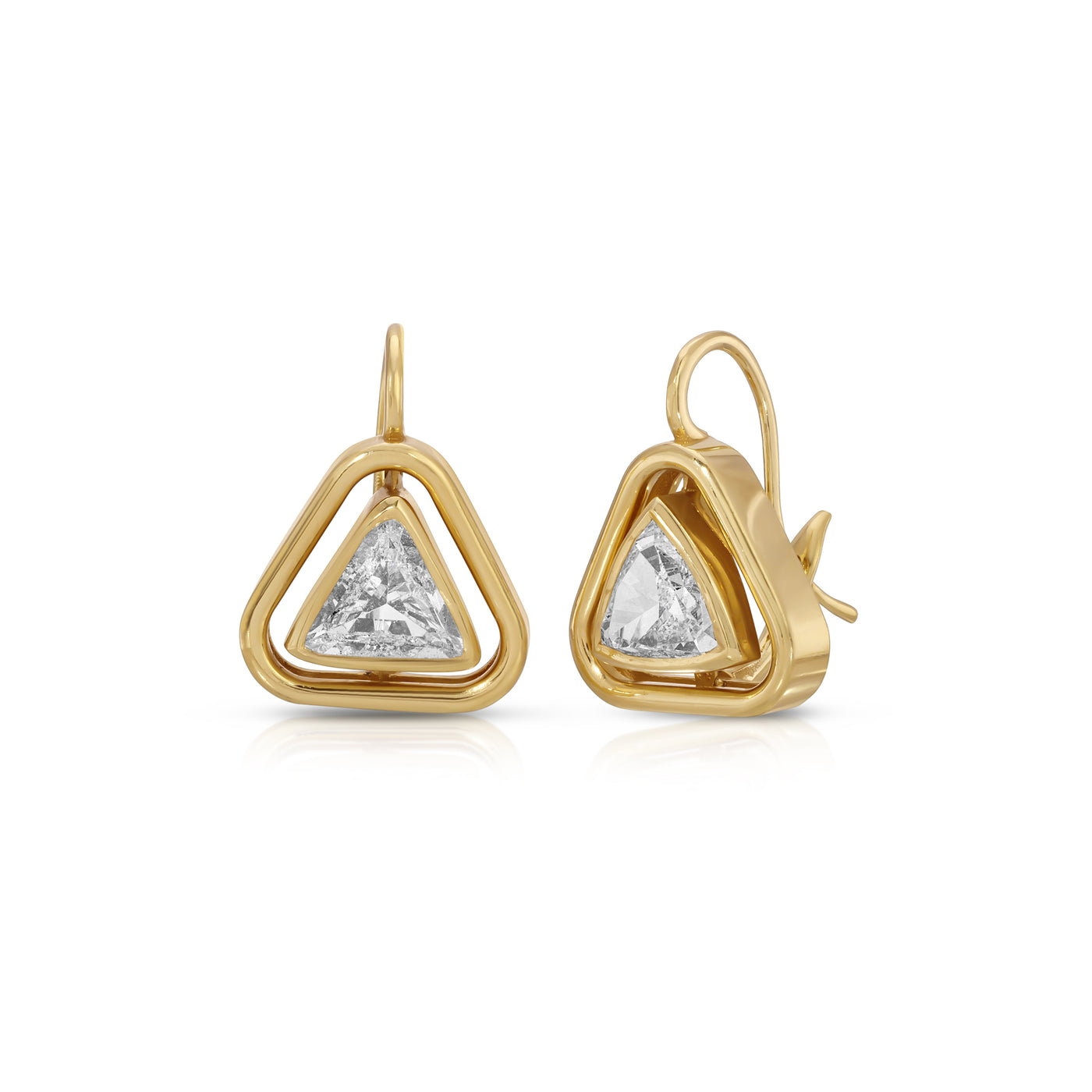 Shadow Max Trillion Diamond Drop Earrings