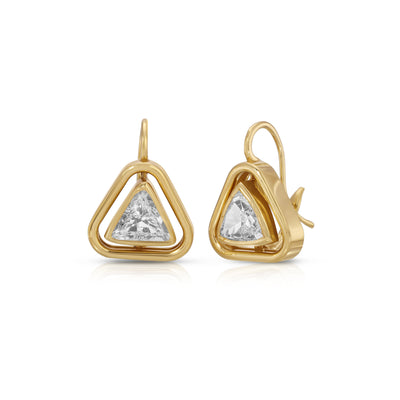 Shadow Max Trillion Diamond Drop Earrings