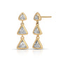 Trillion 3 Drop Earrings