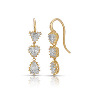 Mixed Shape Diamond Earrings