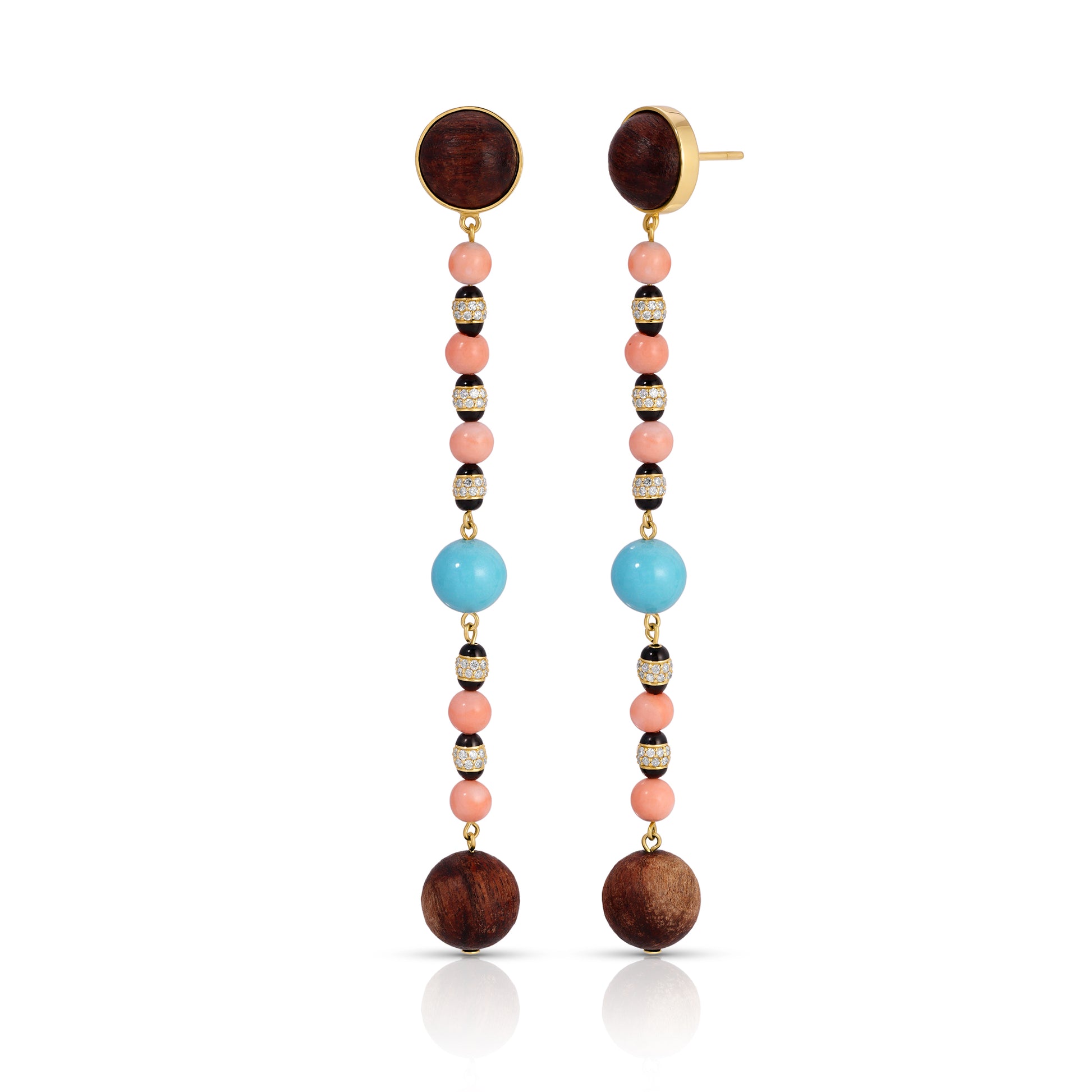 Multi Disco Ball Drop Earrings
