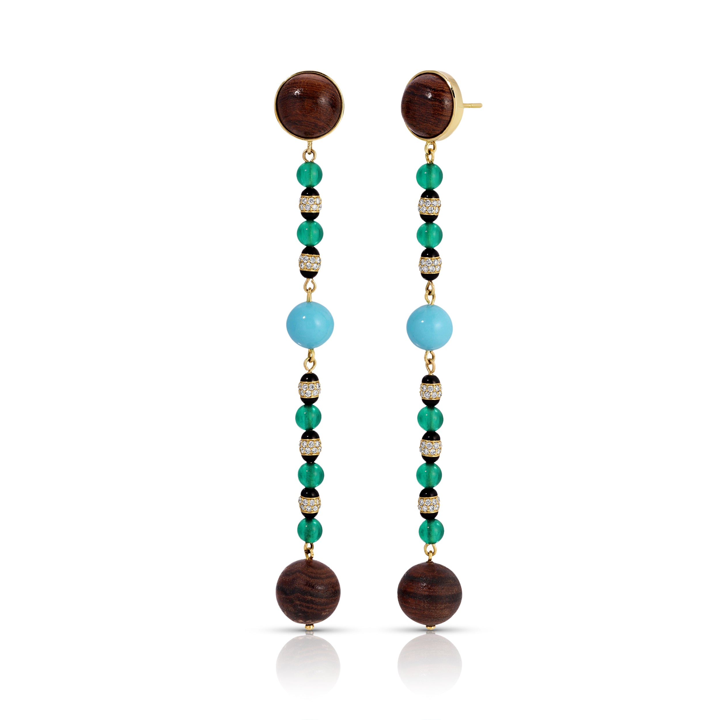 Multi Disco Ball Drop Earrings